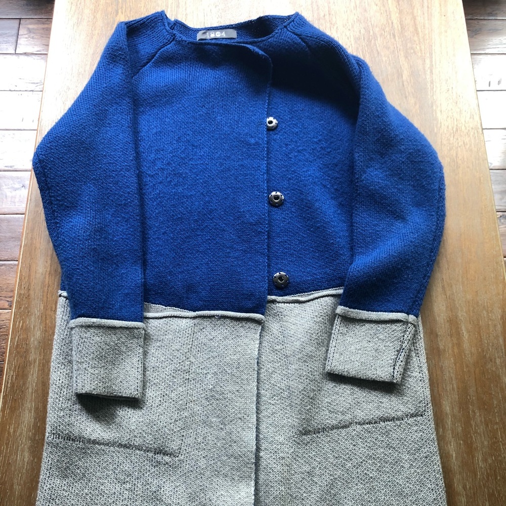 Coin 1804 Color Block Sweater Jacket - image 1